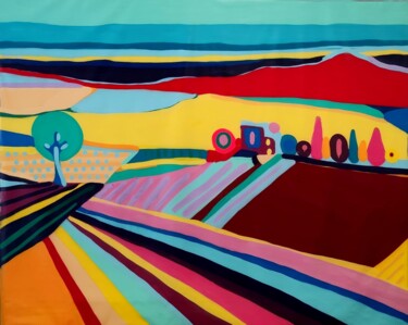 Schilderij getiteld "Color Peace" door Ener Asniak, Origineel Kunstwerk, Airbrush