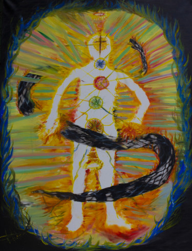 A Aura Celestial Pintura titulada "A Aura Celestial" por Diego José Lopes, Obra de arte original, Oleo