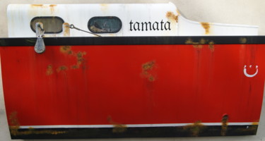 Schilderij getiteld ""TAMATA" voilier (B…" door Jacques Engleraud, Origineel Kunstwerk