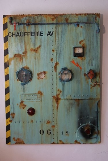 Pintura titulada "chaufferie cargo va…" por Jacques Engleraud, Obra de arte original, Oleo