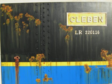 Malerei mit dem Titel ""CLEBEN"  caboteur…" von Jacques Engleraud, Original-Kunstwerk