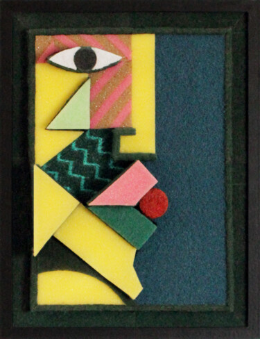 Escultura intitulada "SpongePop No 1-523" por Eni Pullumbi, Obras de arte originais, Acrílico Montado em Outro painel rígido