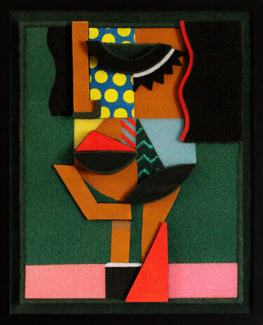 Sculpture titled "Madame Lilì" by Eni Pullumbi, Original Artwork, Acrylic Mounted on Other rigid panel