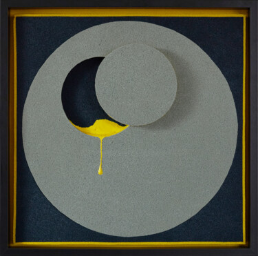Sculpture titled "I Shoot to the Moon" by Eni Pullumbi, Original Artwork, Acrylic Mounted on Other rigid panel