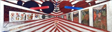 Pintura intitulada "Trip" por Luca Geremia Russo Multiverse Maze Art, Obras de arte originais, Acrílico Montado em Armação e…