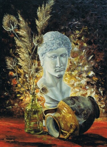 Peinture intitulée "N°133 Nature morte…" par Enio Maccazzola, Œuvre d'art originale, Huile Monté sur Châssis en bois