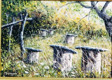 Malerei mit dem Titel "210-les-ruches-de-g…" von Enio Maccazzola, Original-Kunstwerk, Öl