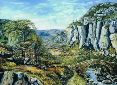 Malerei mit dem Titel "N°221 PAYSAGE DES C…" von Enio Maccazzola, Original-Kunstwerk, Öl