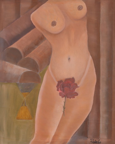 Malerei mit dem Titel "Gestation" von Enkart, Original-Kunstwerk, Öl