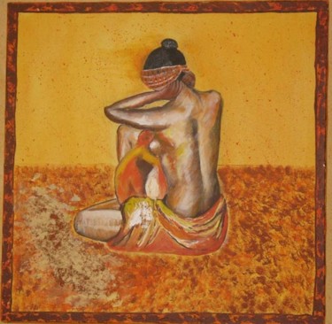 Peinture intitulée "Couleur d'Afrique" par Muriel Vic, Œuvre d'art originale