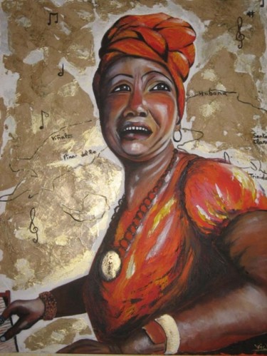 Peinture intitulée "Carmencita" par Muriel Vic, Œuvre d'art originale