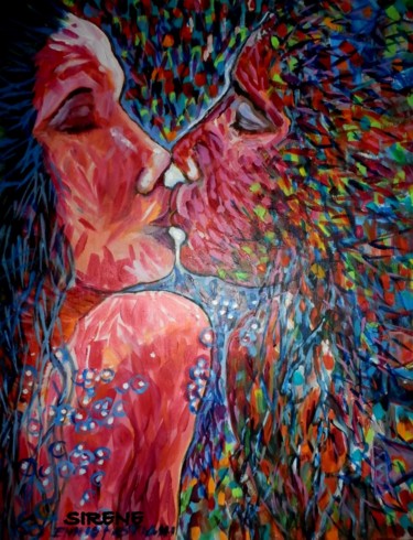 Pittura intitolato "sirene.jpg" da Ennio Bastiani, Opera d'arte originale, Acrilico
