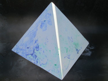 Sculpture titled ""Blue in green" by…" by Ennio, Original Artwork, Plaster
