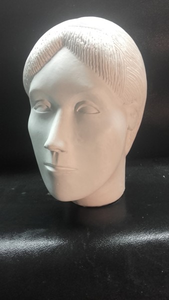 Sculpture titled "Mia figlia Silvia C…" by Ennio, Original Artwork, Terra cotta