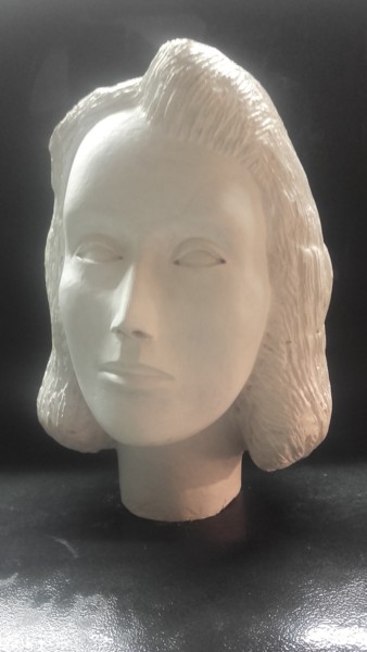 Sculpture titled "Lina Carraro 1943" by Ennio, Original Artwork, Terra cotta