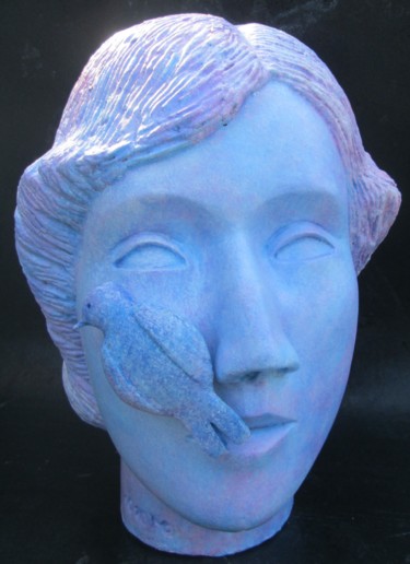 Sculpture titled "Alberto P. trasposi…" by Ennio, Original Artwork, Clay