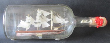 Sculpture titled "Cutty sark 2 . Clip…" by Ennio, Original Artwork, Wood