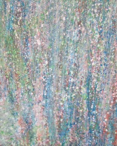 Peinture intitulée "la pioggia sul pine…" par Ennio, Œuvre d'art originale, Pigments
