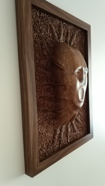 Skulptur mit dem Titel "Subconsciente" von Enric Alonso Masana, Original-Kunstwerk, Holz