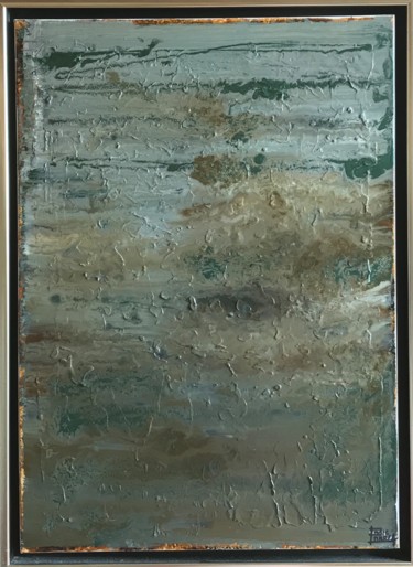 Painting titled "Lunar" by Enric Correa, Original Artwork, Enamel