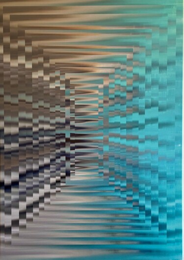 Цифровое искусство под названием "ECG the doors_Felt…" - Enrica Badas, Подлинное произведение искусства, Цифровая живопись