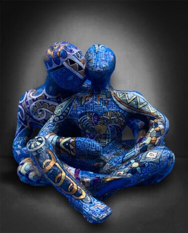 Скульптура под названием "Boheme" - Enrica Toffoli, Подлинное произведение искусства, Полимерная глина