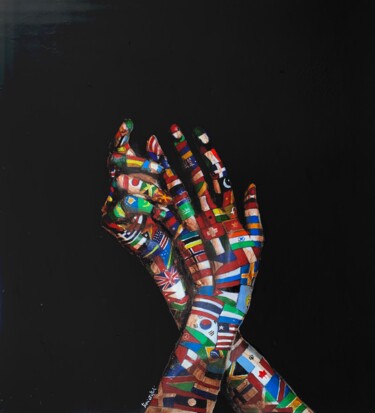 Peinture intitulée "Speranza" par Enrica Toffoli, Œuvre d'art originale, Acrylique Monté sur Panneau de bois
