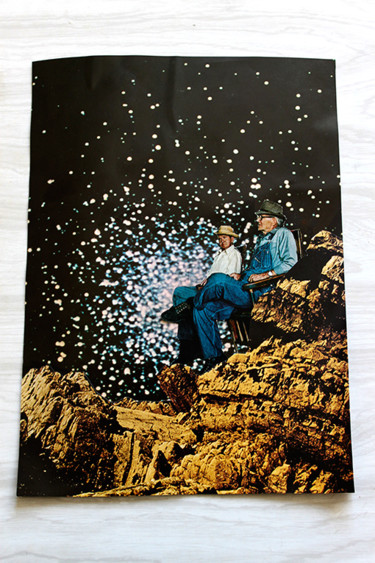 Collages intitulée "Universal Thinking…" par Enric Chalaux, Œuvre d'art originale