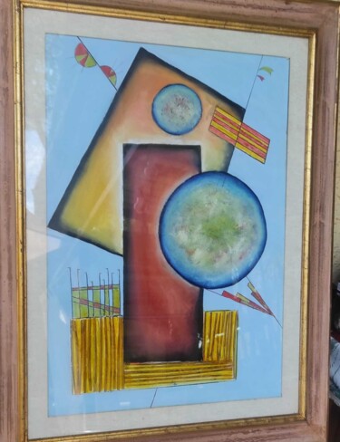 Peinture intitulée "Uccelli" par Enrico Franceschetti, Œuvre d'art originale, Huile