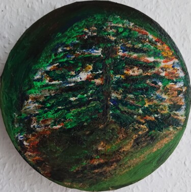 Pittura intitolato "Baum 2" da Enrico Haack, Opera d'arte originale, Olio