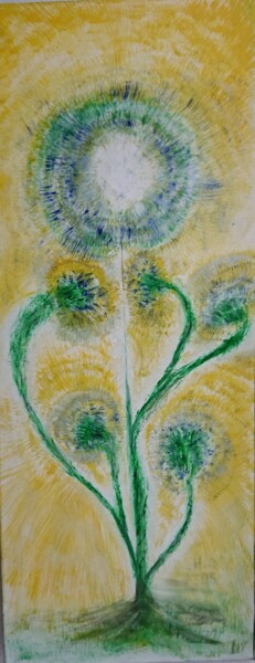 Malerei mit dem Titel "Sonnenblume" von Enrico Haack, Original-Kunstwerk, Öl