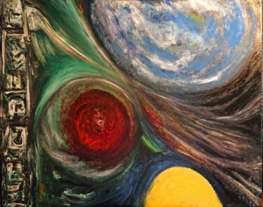 Peinture intitulée "Universe" par Enrico Haack, Œuvre d'art originale, Huile