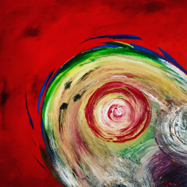 Peinture intitulée "nel rosso" par Enrico Torricelli, Œuvre d'art originale, Acrylique