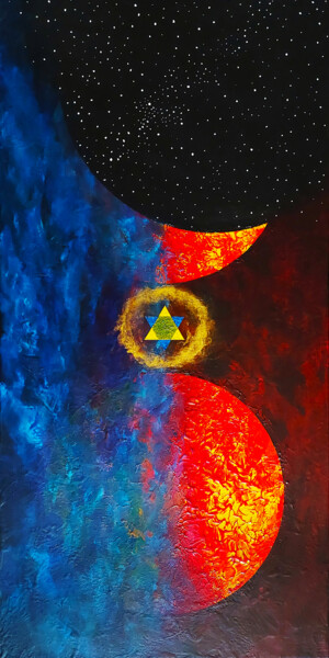 Картина под названием "magic3" - Enrico Torricelli, Подлинное произведение искусства, Акрил Установлен на Деревянная рама дл…