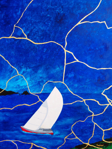 Картина под названием "crepe nella realtà" - Enrico Torricelli, Подлинное произведение искусства, Акрил Установлен на Деревя…