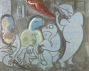 Pintura titulada "Dones d'Argel 24" por Enric Santamaria Eulogio, Obra de arte original