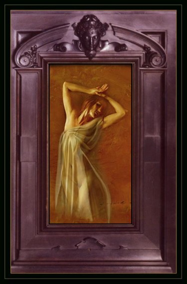 Pittura intitolato ""un figment di imma…" da John Enright, Opera d'arte originale