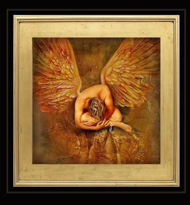 Malerei mit dem Titel ""Tears of an Angel"" von John Enright, Original-Kunstwerk