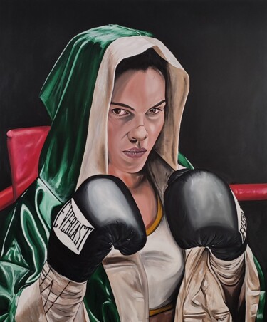 Painting titled "Mo Cuishle" by Enrique Escolar Hernández, Original Artwork, Oil