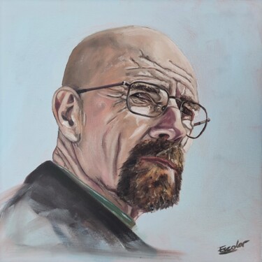 Painting titled "Walter White - Heis…" by Enrique Escolar Hernández, Original Artwork, Oil