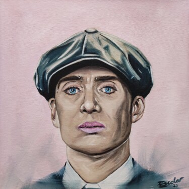 Painting titled "Tommy Shelby" by Enrique Escolar Hernández, Original Artwork, Oil