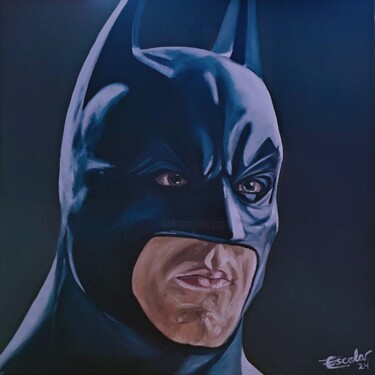 Картина под названием "Batman Begins" - Enrique Escolar Hernández, Подлинное произведение искусства, Масло
