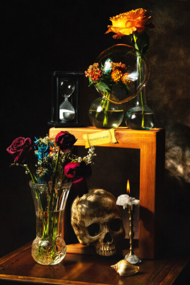 Fotografía titulada "Vanitas 6020" por Enrique Reyes, Obra de arte original, Fotografía digital