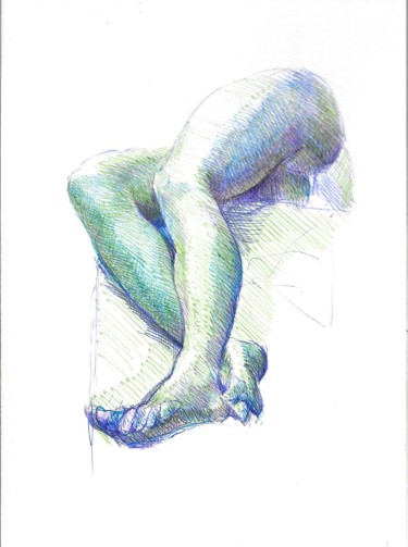 Dibujo titulada "sin titulo" por Enrique Etievan, Obra de arte original, Bolígrafo
