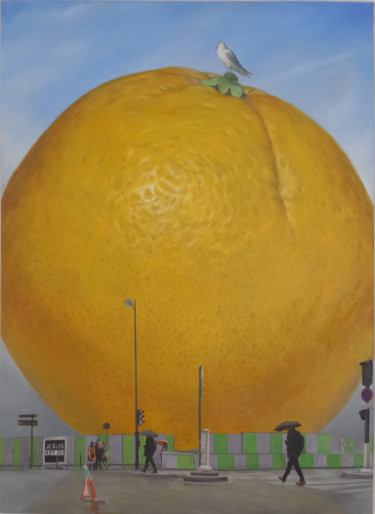 Peinture intitulée "Vitamine-C" par Enrique Etievan, Œuvre d'art originale