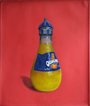 Peinture intitulée "orangina2" par Enrique Etievan, Œuvre d'art originale, Huile