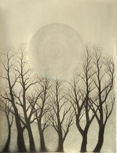 Dessin intitulée "Tres Elementos una…" par Enrique Etievan, Œuvre d'art originale, Graphite