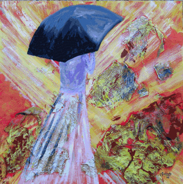 Pintura titulada "Bajo la lluvia" por Enrique Galindo Bonilla, Obra de arte original