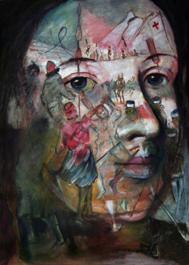 Digitale Kunst mit dem Titel "Transparence 01" von José Sales Albella, Original-Kunstwerk, Digitale Malerei
