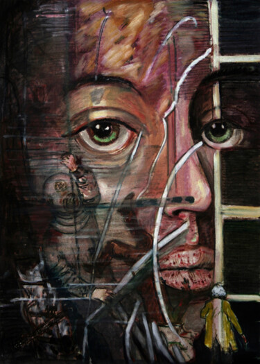 Digitale Kunst mit dem Titel "Transparence 05" von José Sales Albella, Original-Kunstwerk, Digitale Malerei